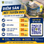 BVU công bố điểm sàn và công cụ tính điểm xét tuyển đối với phương thức xét tuyển điểm thi tốt nghiệp thpt năm 2026