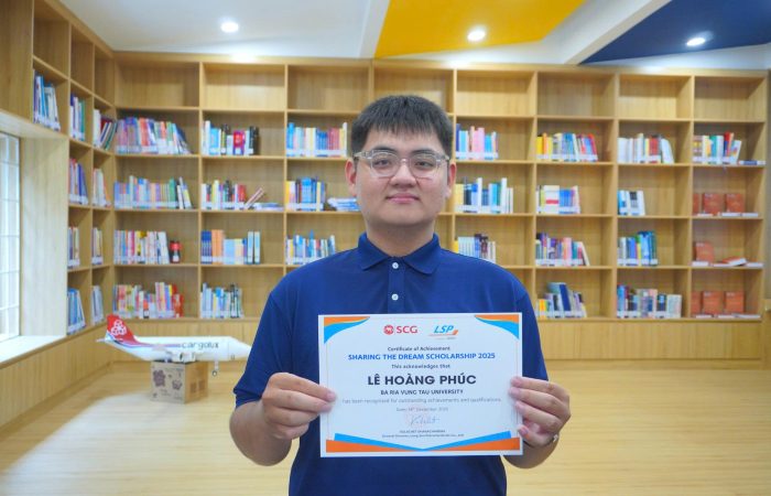 Lê Hoàng Phúc – sinh viên xuất sắc Logistics đạt điểm phỏng vấn cao nhất Học bổng Sharing The Dream – Trị giá 60 triệu