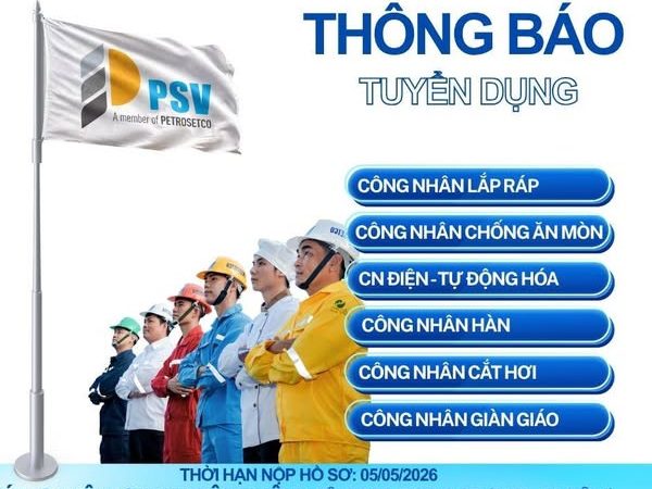 [PETROSETCO] TUYỂN DỤNG CÁC VỊ TRÍ